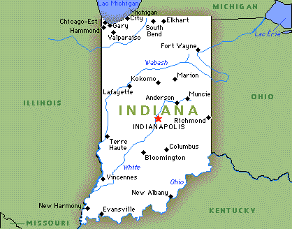 Map Of Indiana
