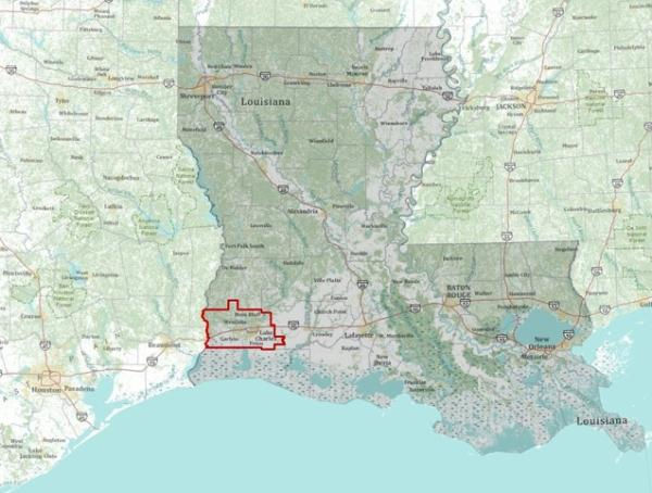 Map of Louisiana