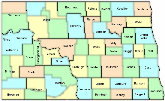 1895 ND counties