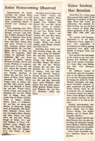 1977 Enloe Reunion Newsclipping